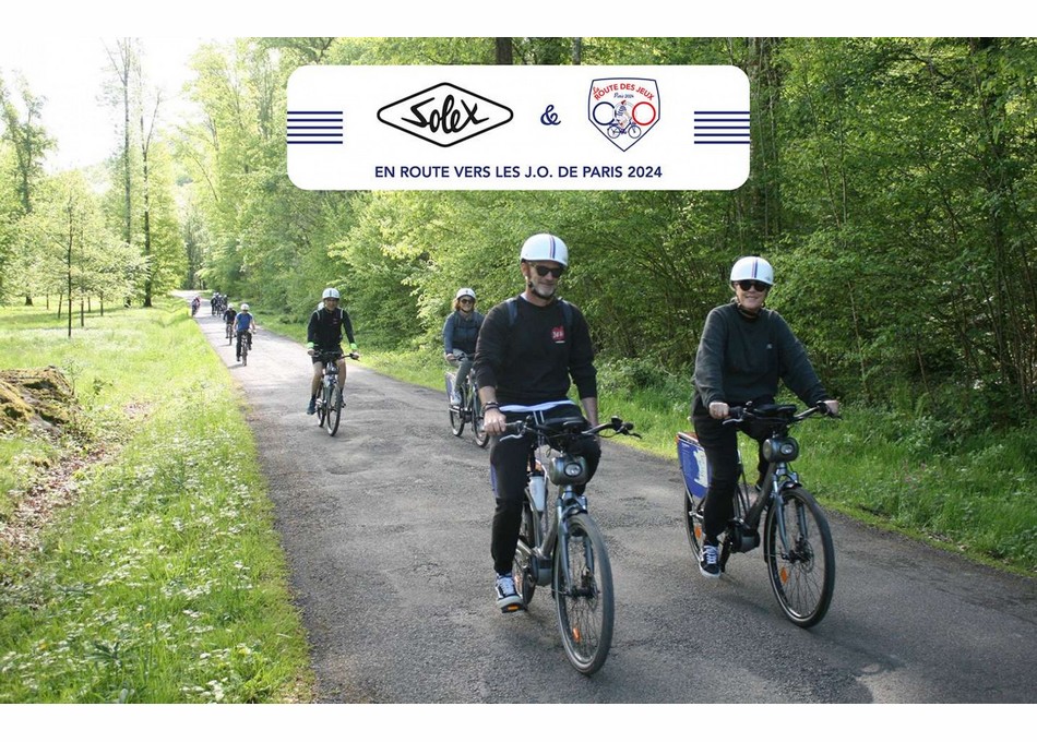 BIARRITZ: Route des Jeux 2024 - The Solex bike challenge to reach Paris 2024 begins on July 14
